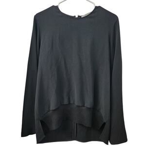 Stella McCartney Long Sleeve Black Blouse Top 40/S Quiet‎ Luxury Designer Office